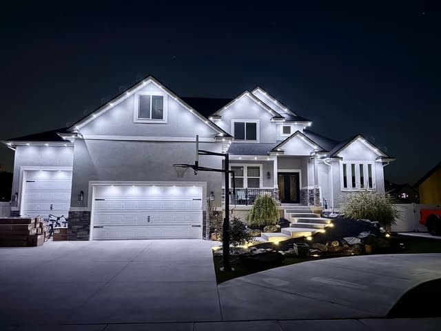 Two-story home · cool white track